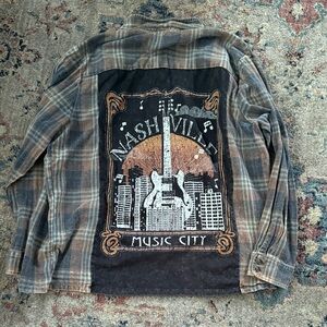 Altard state Nashville Music City Plaid Shirt